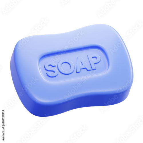soap 3d icon illustration