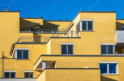 part of a typical apartment house in austria