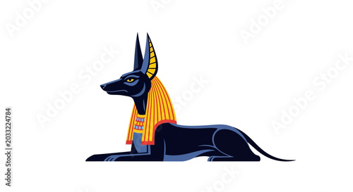 Foto Anubis Egyptian God Illustration