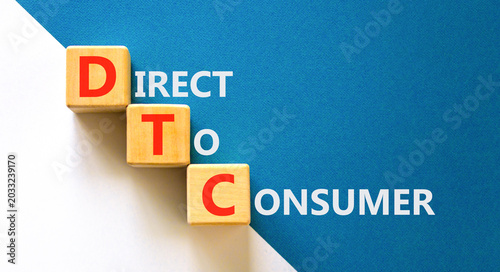 Foto DTC direct to consumer symbol