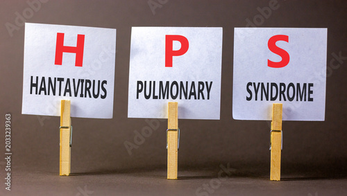 Fotografie HPS hantavirus pulmonary syndrome symbol