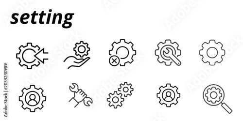 Foto Modern Settings Icon