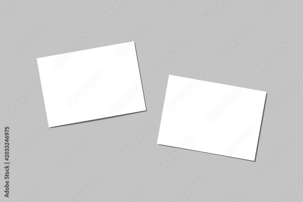 Fototapeta premium A5 Landscape Flyer Blank Mockup