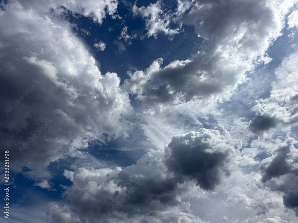 Obraz premium Beautiful sky with clouds heaven cloudscape.