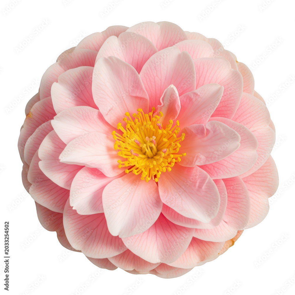 Fototapeta premium Pink peony flower in full bloom isolated on transparent background