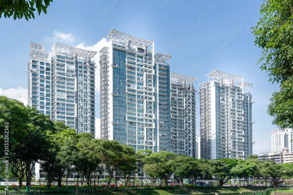 Fototapeta premium Modern Condominiums in Singapore