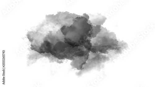 Фотография Dark gray smoke cloud with background abstract churning component contrast as cu