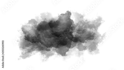 Φωτογραφία Dark gray cloud shape with background abstract churning as PNG element