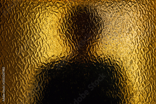 Tableau sur toile Silhouette of female person behind frosted glass, mental health and social alien