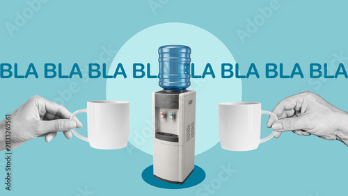 Valokuva Office Gossip and Workplace Rumors Communication Concept About Corporate Gossip