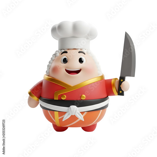 chef with a spoon and fork