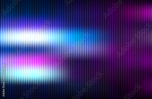 Obraz na plátně Vertical lines pattern with gradient purple and blue coloration