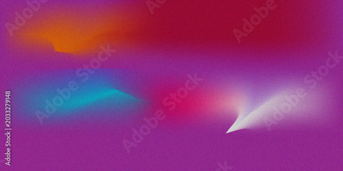 Cuadro en lienzo Abstract colorful purple and blue starry space background design with glowing li