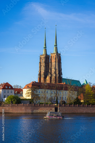In the historic center of Wrocław
