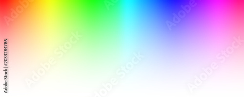 Fotografie Rainbow RGB gradient white transparebt background