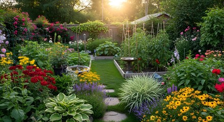 flowers in a garden