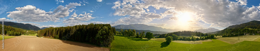 Naklejka premium panorama of the mountains