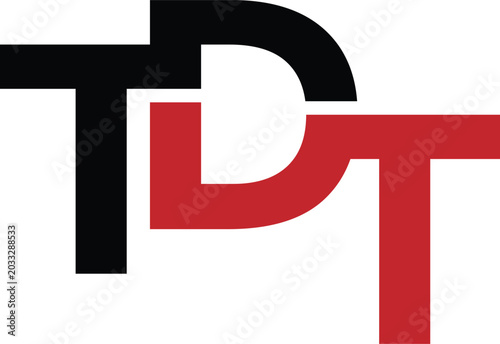 TDT monogram logo design