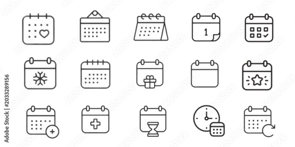 Fototapeta premium Calendar Icon Illustration