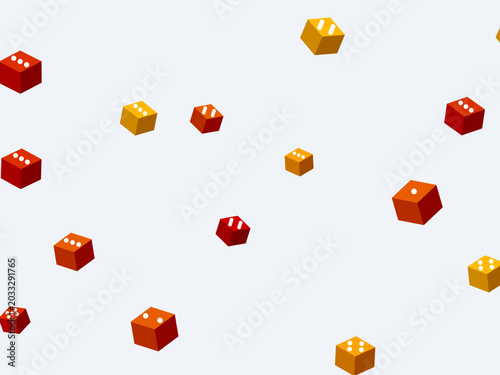 Colorful Dice Pattern Board Game Background
