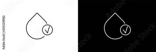 Fotografie hydratation outline icons in gym category