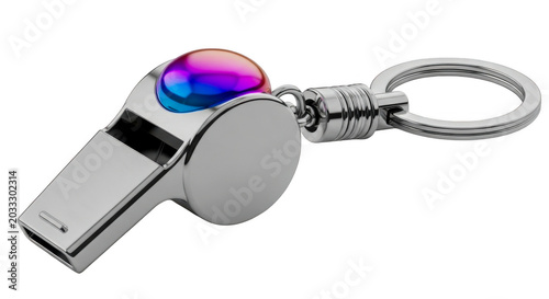Usb flash drive whistle keychain on hook