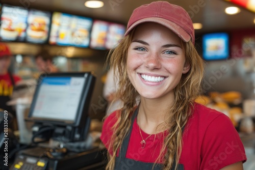 Summer Job Teenagers at Fast Food