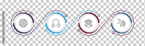 Schilderij op canvas outline zodiac icons set - craftiness, coagulation, gods omnipressence, lethargy