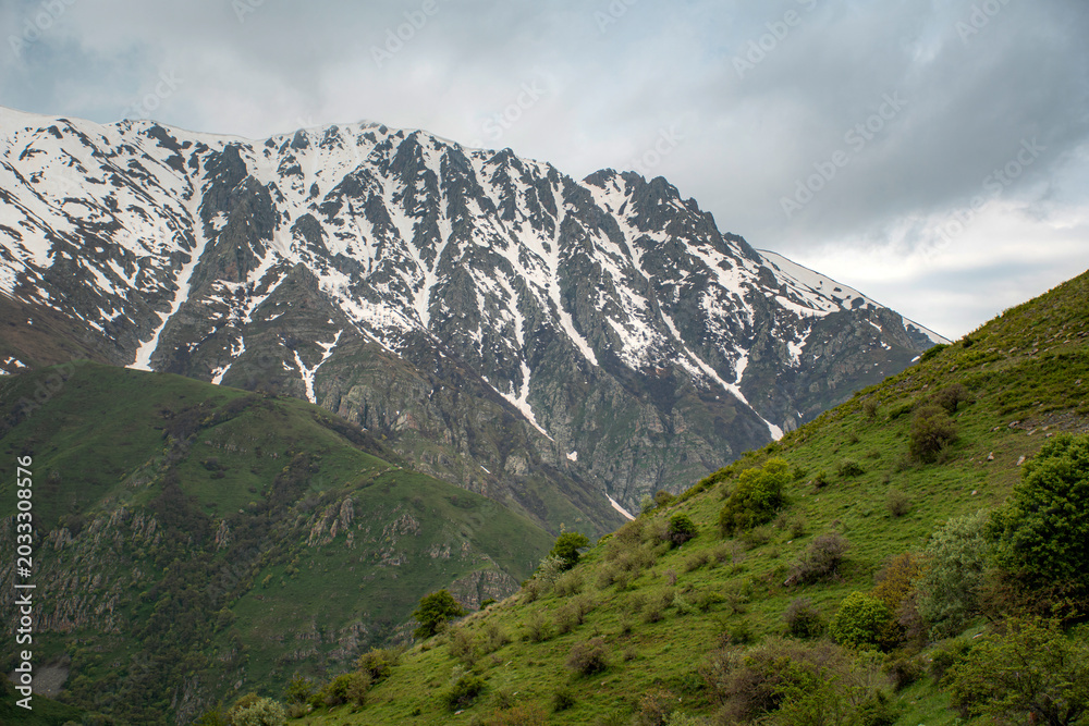 Obraz premium mountain landscape with clouds