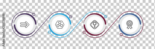 Photos outline signs icons set - implies if, radioactive warning, male gender, premium badge