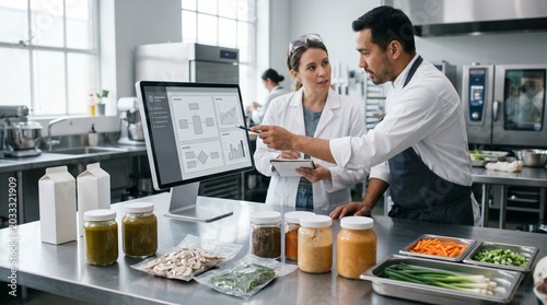 Food innovation team testing precision flavor development
