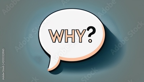 simple speech bubble why