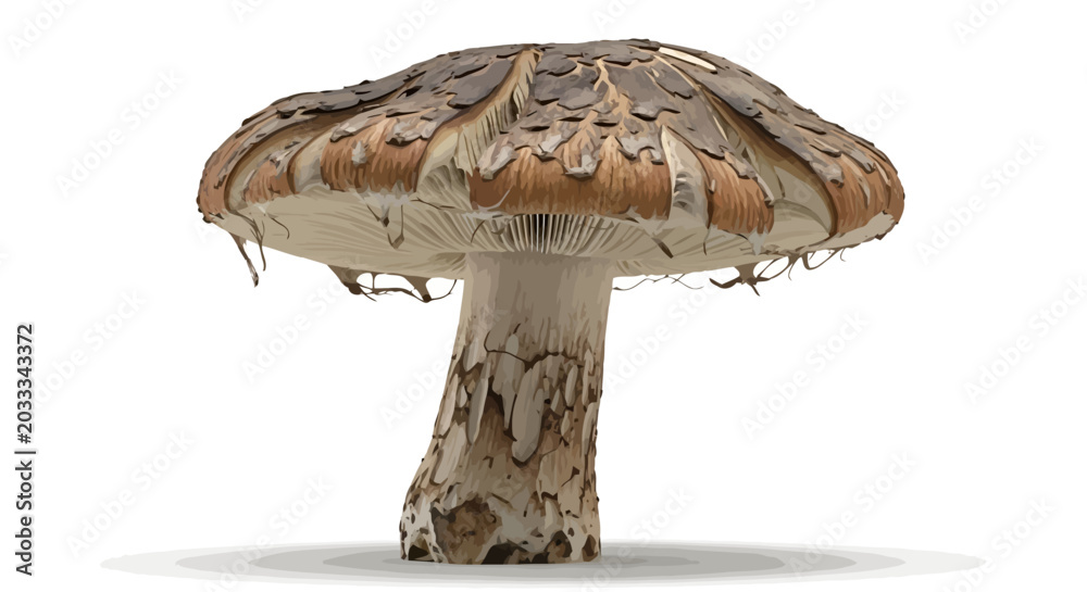 Foto Macro Mushroom Cap Surface Texture Detailing Organic Decay Pattern Vector Graphi