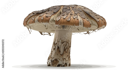 Foto Macro Mushroom Cap Surface Texture Detailing Organic Decay Pattern Vector Graphi