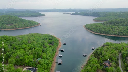 aerial view of lake of the ozarks