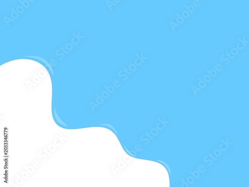 Blue liquid splash vector illustration with glossy wet highlights.