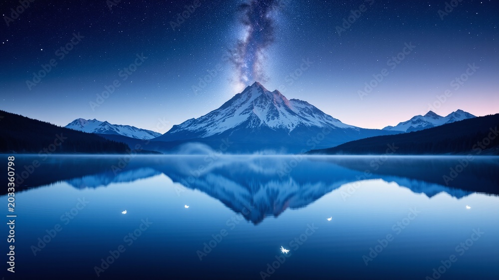 Naklejka premium Cosmic Reflection