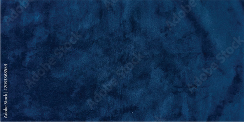 Tableau sur toile This dark blue grunge texture features an aged concrete wall pattern with a roug