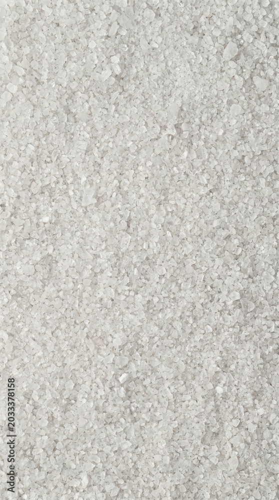 Fototapeta premium Pure white coarse sea salt crystals texture background