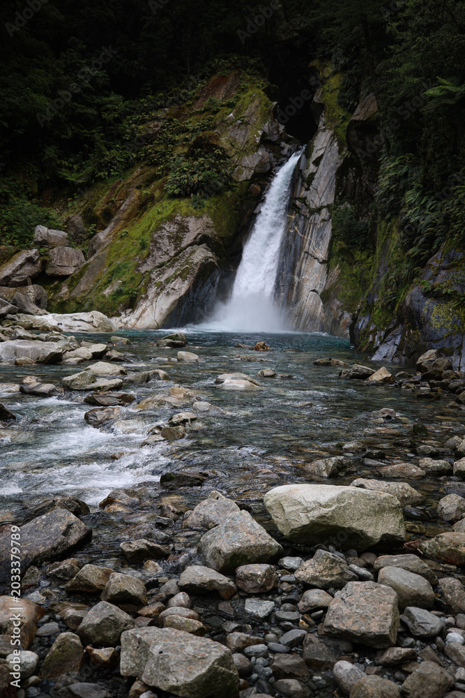 Fototapeta premium waterfall in the mountains
