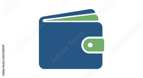 Wallet Icon Line art vector abstract colorful shapes.eps