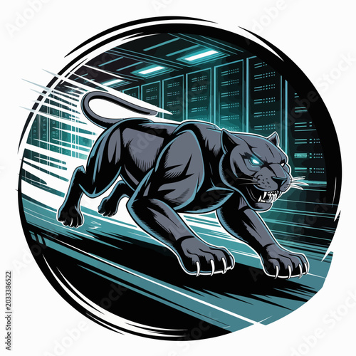 Canvastavla Panther running on a track fast.