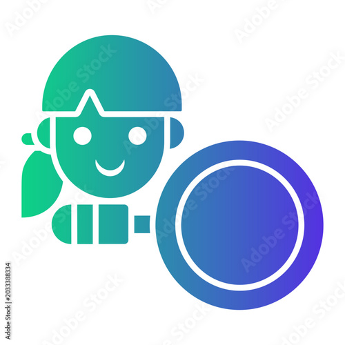 woman Gradient icon