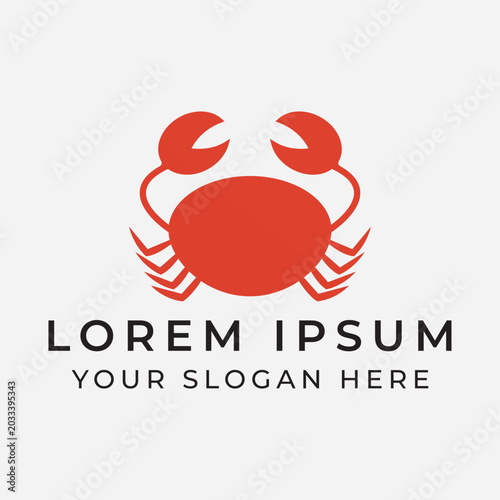 A crab logo symbolizes resilience strength.