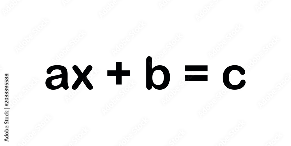 Obraz premium Linear Equation in One Variable in Mathematics.