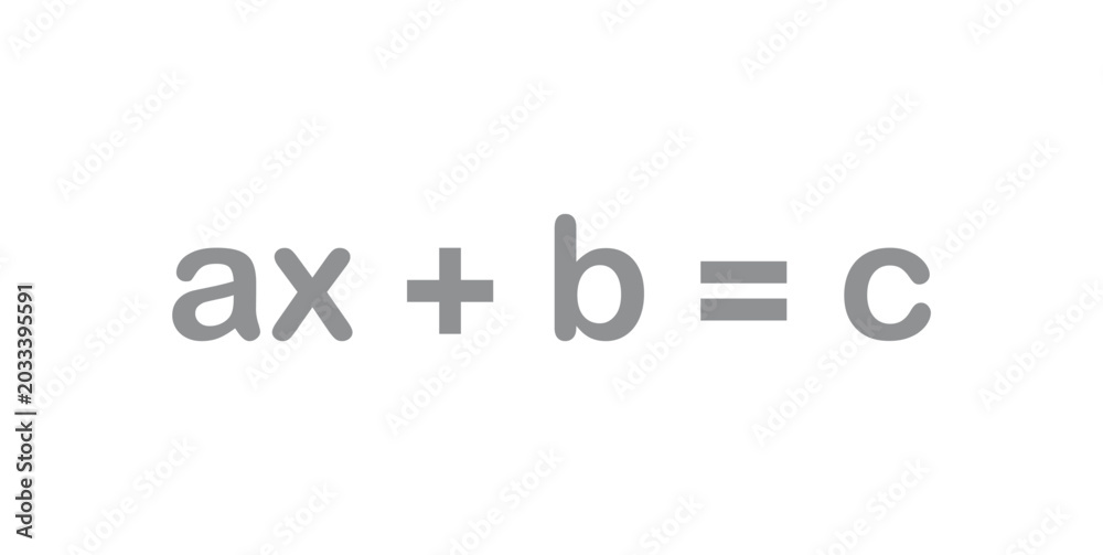 Obraz premium Linear Equation in One Variable in Mathematics.