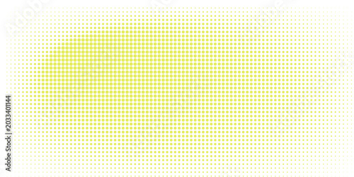 Foto Light green halftone dot pattern on a white background, with a soft, dispersed design
