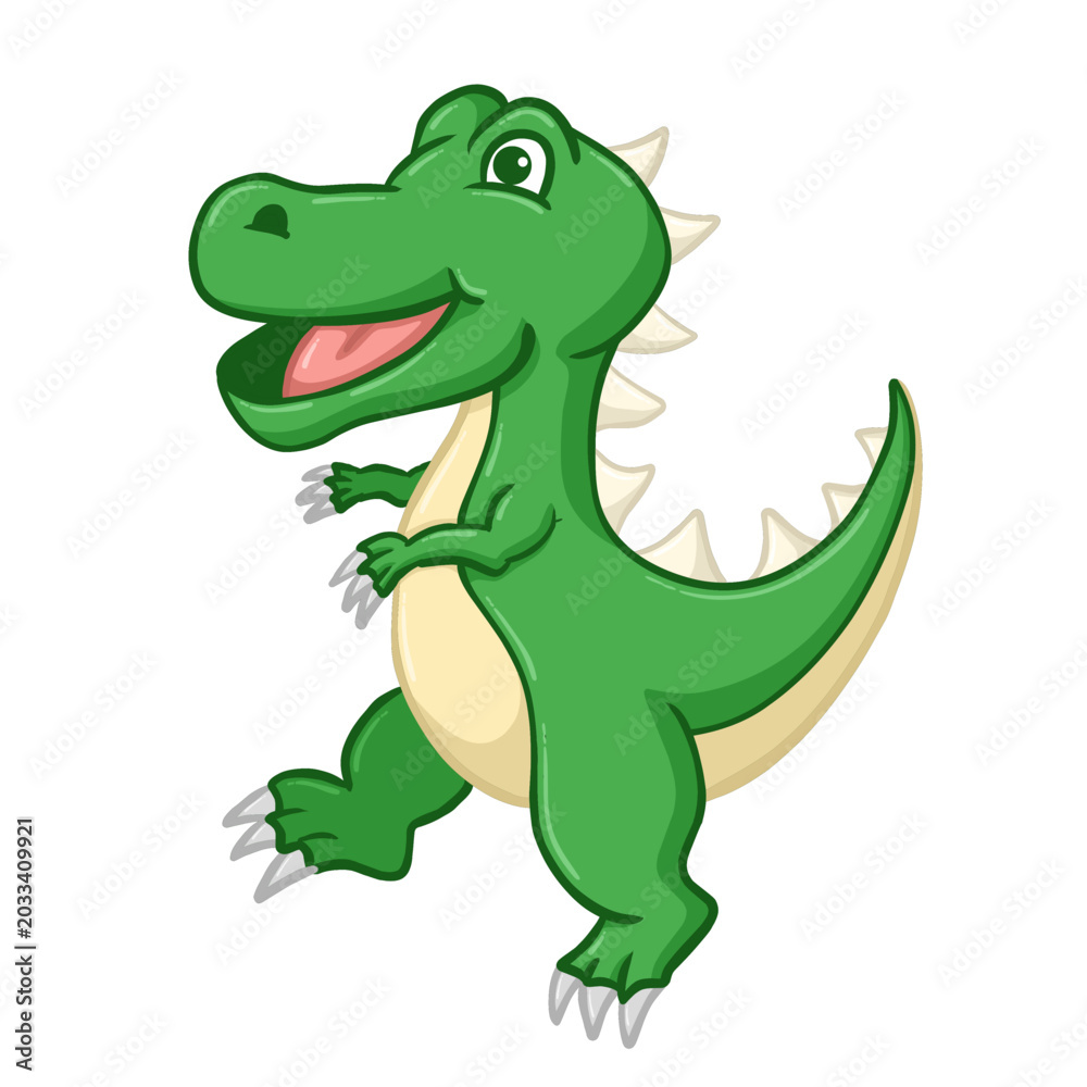 Fototapeta premium dinosaur isolated on white