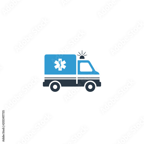 Emergency Medical Services Truck Vehicle.
