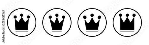 Bild auf Leinwand Crown icon vector illustration. crown sign and symbol